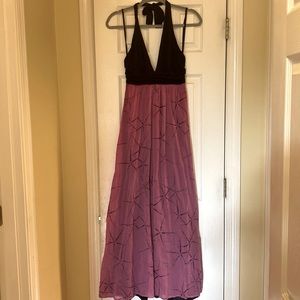 Eva Franco Pink and Black Maxi